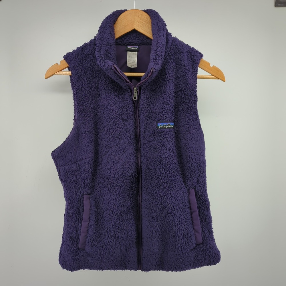 Patagonia Vest Womens Medium Purple Los Gatos Fleece Full Zip Jacket Outdoor